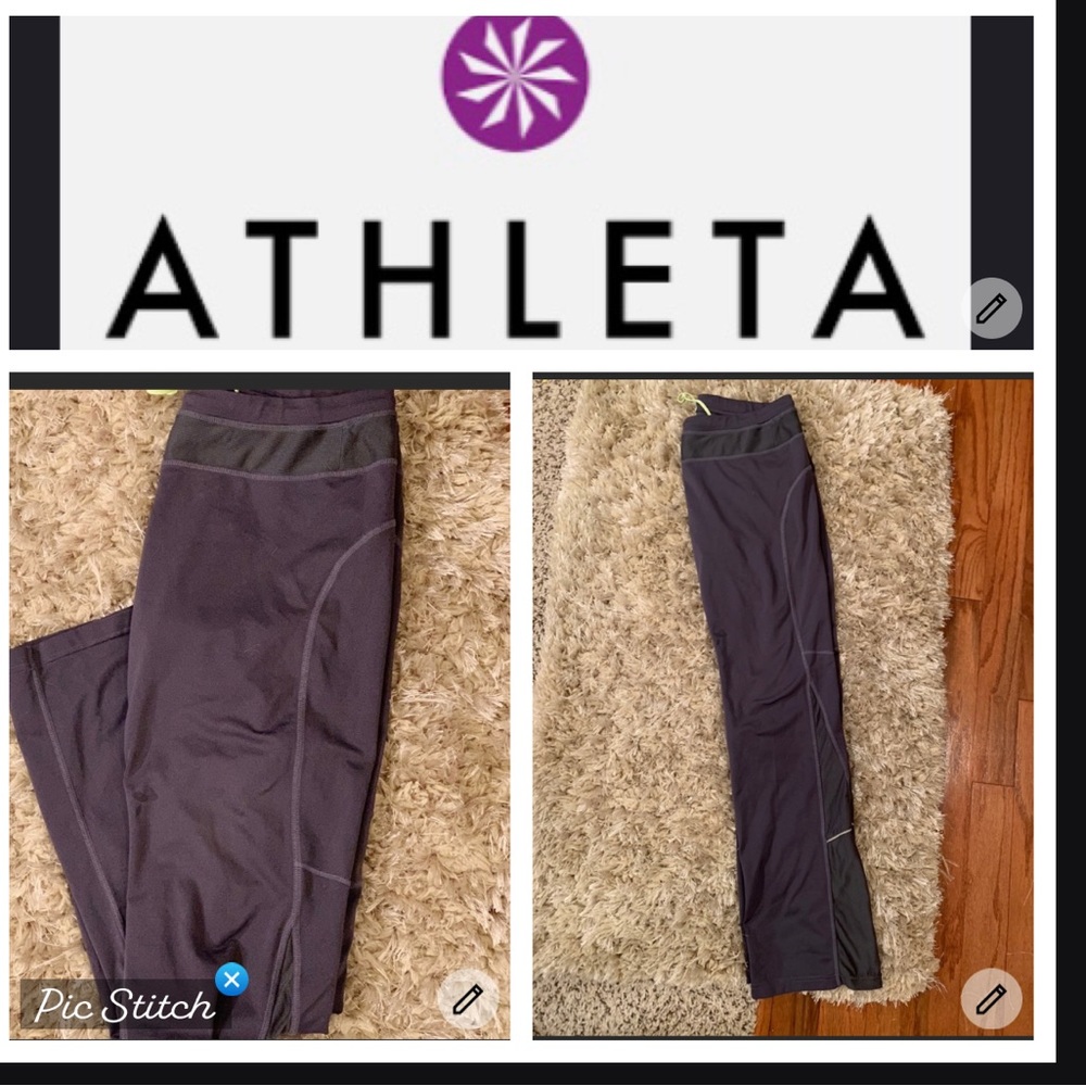 Athleta gray track pants great condition